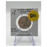 1959-P 90% Silver Washington Quarter Unc