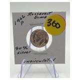1962-P 90% Silver Roosevelt Dime Uncirculated