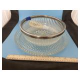 Glass Bowl & Platter