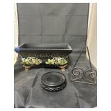 Decorative Chest w/Wire Stand & More