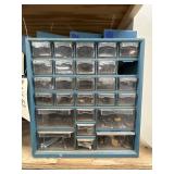 Hardware Bin w/Contents - missing 1 Drawer