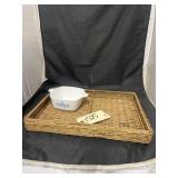 Basket & Corningware Dish