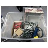Plastic Bin w/Cordless Drill - Extension Cord