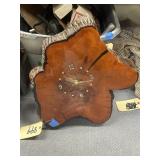 Wood Battery Op Wall Clock