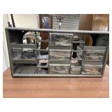 Hardware Bin w/Assorted Door Hinges