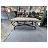 Granite & Metal Coffee Table 48"x26"x20"