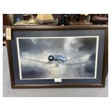 F4U Corsair Airplane Print Signed & Framed