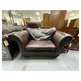 Oversized Leather Chair 57"