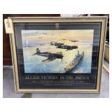 "Allied Victory in the Pacific" Framed Pic 34"x