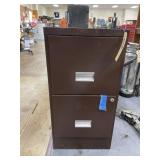 2-Drawer Metal File Cabinet w/Key
