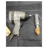2 Pcs - Pneumatic Drill & Pneumatic Tool