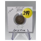 1902 Indian Head Cent Very Fine