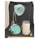 Table Lamp & Coffee Grinder