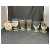 6 - Assorted Glass Cups