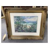 Framed/Matted Beach Pic 21"x26"