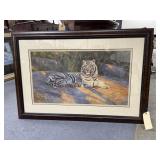Framed/Matted Tiger Print 28"x41"