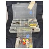 Plastic Organizing Box w/Fishing Lures