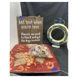 Decorative Platter - Vase - Wooden Napkin Rings