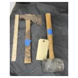 Rubber Mallet & Hatchet