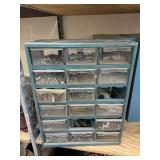 Nut & Bolt Bin w/Contents