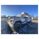 1989 Ford 800 Diesel Bucket Truck w/Auger