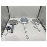 3 Ct. Electric Bug Zapping Rackets - (2) Gray/Whit