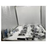 44 Ct. Black Matte Finishing Hardware Lot - (30) 3