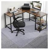 Sallous Chair Mat for Carpet - Clear Rectangle, 36