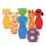 Melissa&Doug Bowling Friends - 6 Plastic Pins, Bal