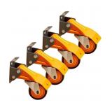 Bora 4 Caster Set for Workshop Table - Orange, 155