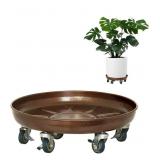 Plant Saucer 17" Rolling Plant Caddy - Heavy Duty