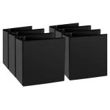 6-Pack Black 4" 3 Ring Binder - Slant D-Ring View