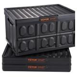 3 Pack Vevor 45L Collapsible Storage Bins - Black,