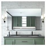 Vbeveled Mirror For Bathroom - 48x30" Frameless,