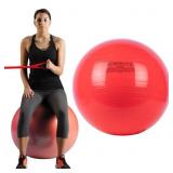 2 Ct. Theraband Lot - (1) Exercise Ball, Red - (1)