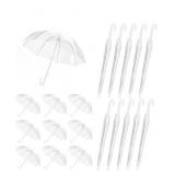 10 Pack Clear Umbrella, Transparent for Outdoor Ev