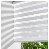 2 Ct. Persilux Cordless Zebra Blinds - White - 22.