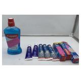 9 Ct. Dental Care Lot - (5) Crest Toothpaste, (3)