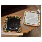 2pc - Chili Pepper Platters - Clay Art