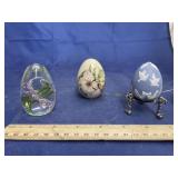 3 - Decorative Eggs & Stand