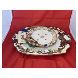 2pc - Fitz & Floyd Plate & BICO China Platter