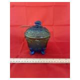 Glass Footed Covered Dish