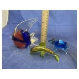 3 Pcs - Decorative Glass Figurines