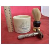 Vintage Shaving Cup/Razor/Brush