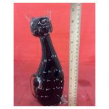 Glass Cat Figure