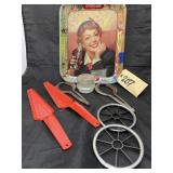 Metal Coca Cola Tray - 2 Vintage Jar Openers