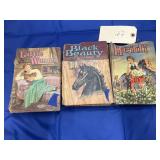 3pc -Vintage Hardback Books  AS IS- Heidi - Black