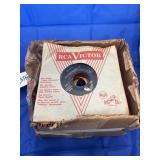 Box w/Vinyl Records 45