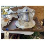 2pc - Silverplated Tea Pot - Cream/Sugar - Platter