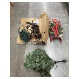 Lights - Wood Sleigh - Partial Christmas Tree